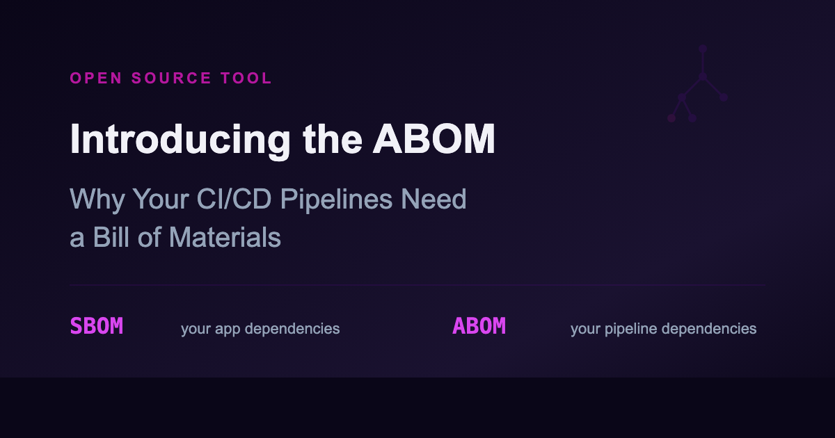 Introducing the ABOM: Why Your CI/CD Pipelines Need a Bill of Materials ...